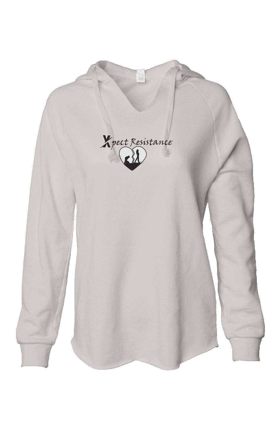 Womens Lightweight  Wash Hooded Sweatshirt