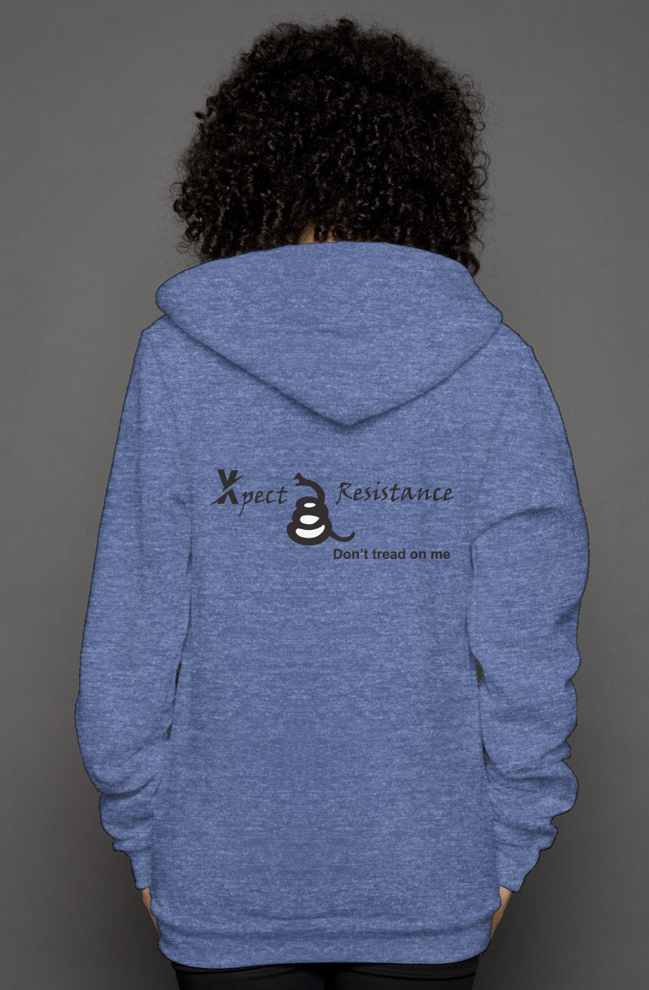 unisex heather zip hoody