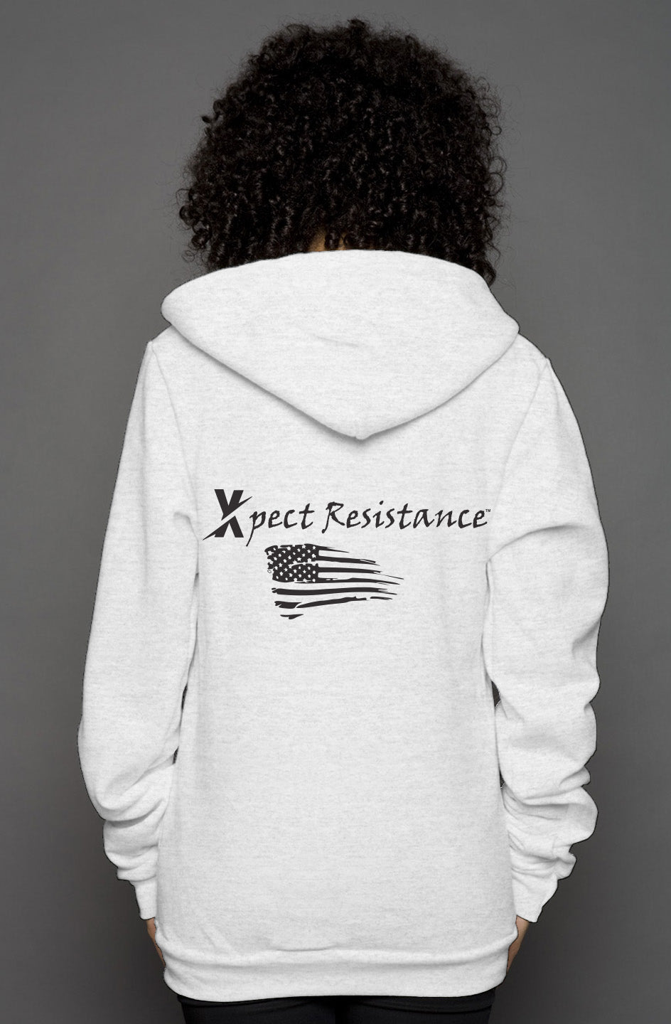 unisex heather zip hoody