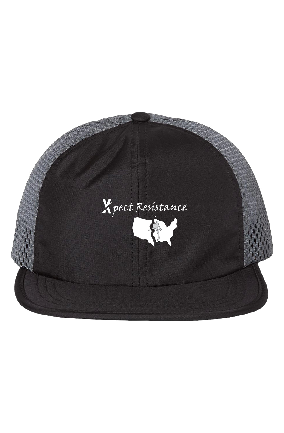 Black/ Charcoal Rogue Wide Mesh Cap