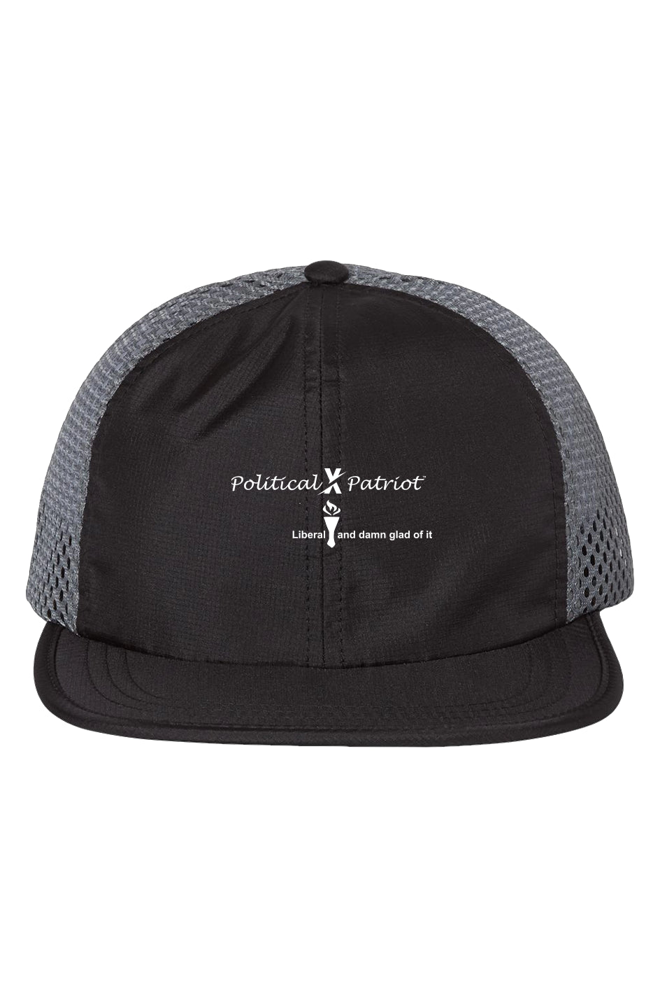 Black/ Charcoal Rogue Wide Mesh Cap