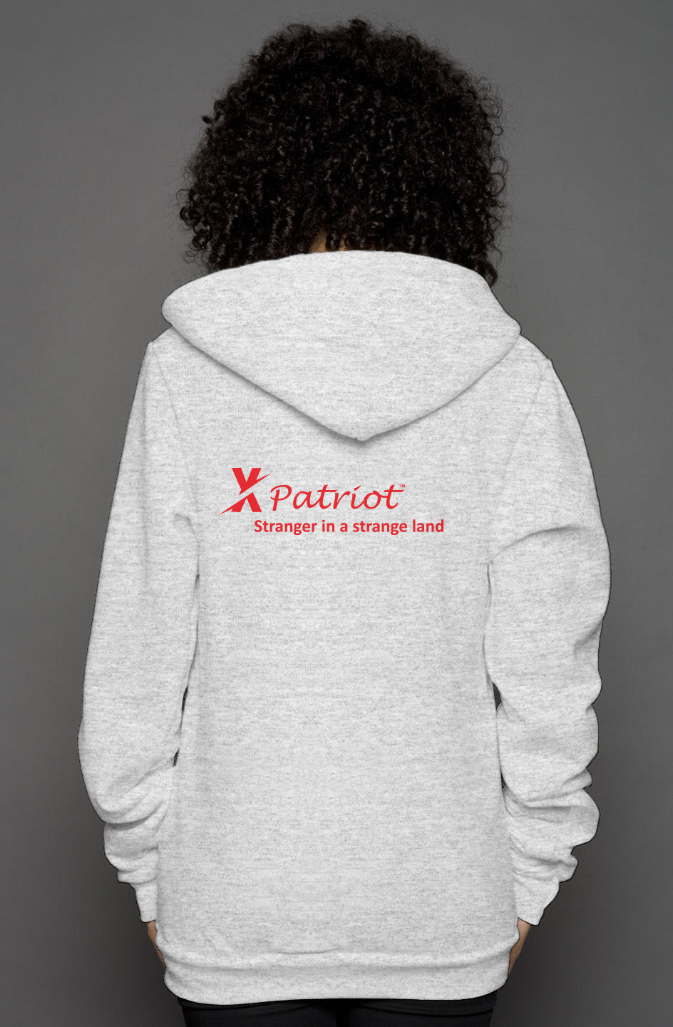 unisex heather zip hoody